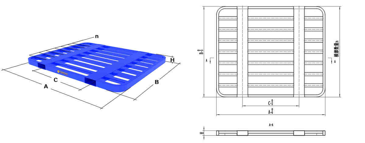 Heavy Duty Steel Pallet