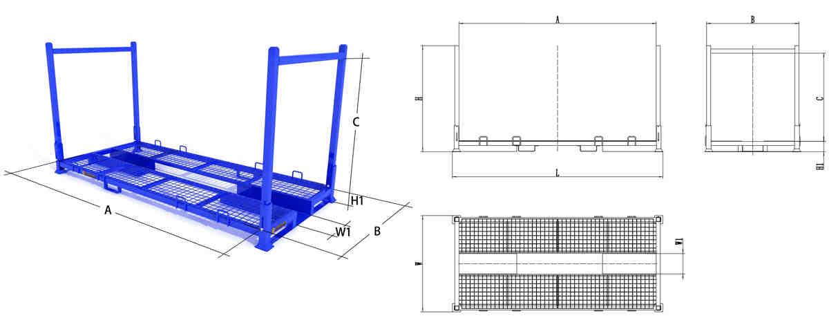 Motorcycle pallet drawing