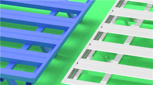 steel nine-leg pallet