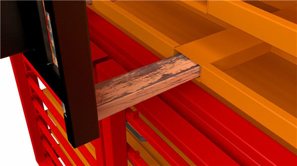 Roll out rack plate glass storage racks