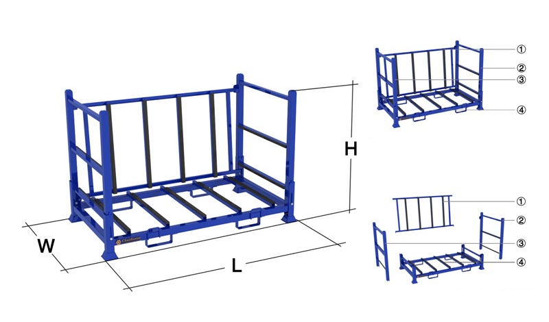 Collapsible Glass Transport Pallet