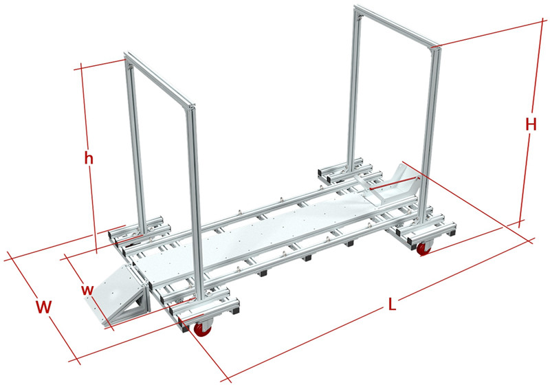 Aluminum alloy motorcycle frame