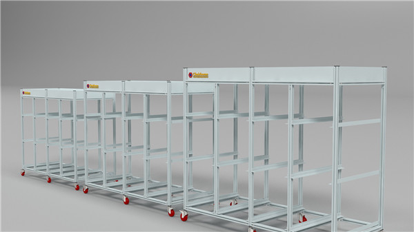 Aluminum profile turnover car