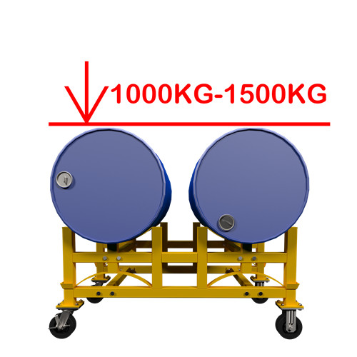 Mobile oil drum frame