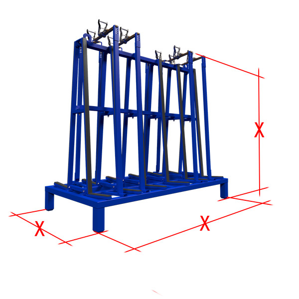 AGV glass transport rack