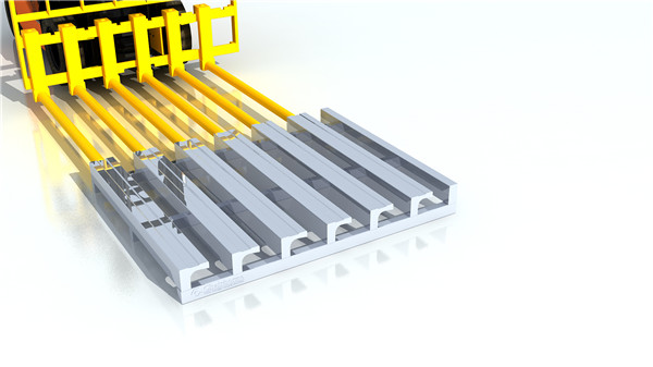 Forklift ejector pallet