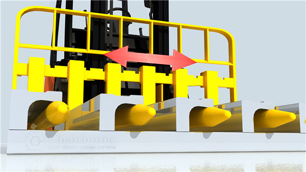 Forklift ejector pallet