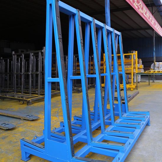 Multi-usage warehouse glass wooden sheet storage stand transport rack