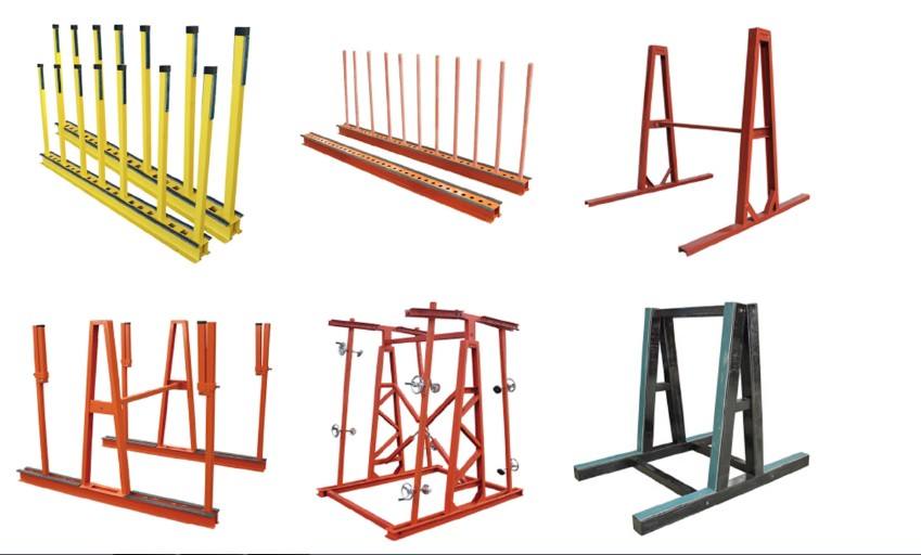 Multiple use durable marble granite quartz slab transporting storage frame rack
