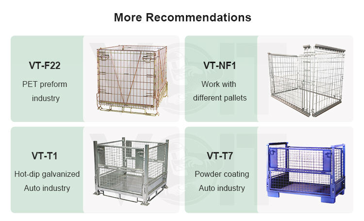 Warehouse storage collapsible bulk wire mesh pallet container with front drop gate