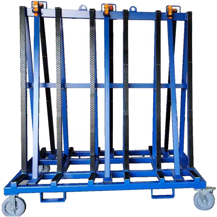 Granite slab marble steel warehouse storage glass a frame racks truck mounted transport a-frame for stone