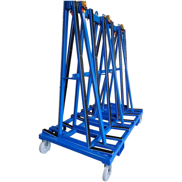 Granite slab marble steel warehouse storage glass a frame racks truck mounted transport a-frame for stone