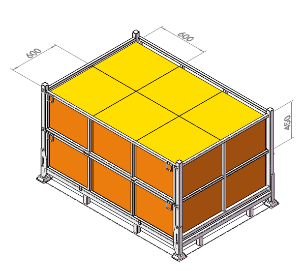 Mybox’s Foldable Metal Pallet Box: 35% Shipping Cost Savings