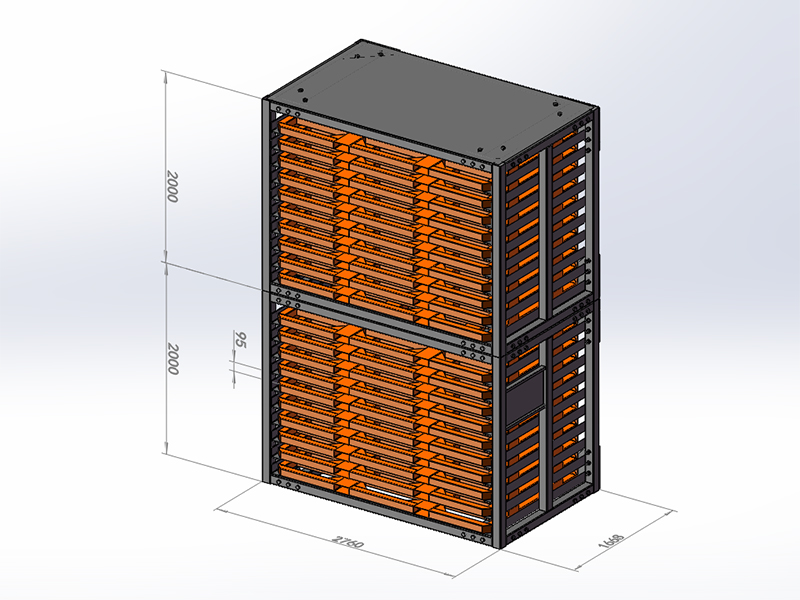 CFS Sheet Metal Rack: 20% Space Optimization for 8ft Plates