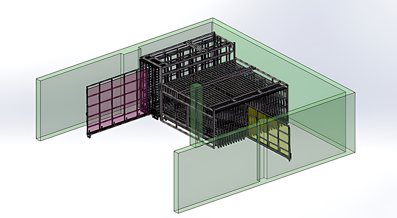 Vertical Sheet Metal Racks for Industrial Panel Storage