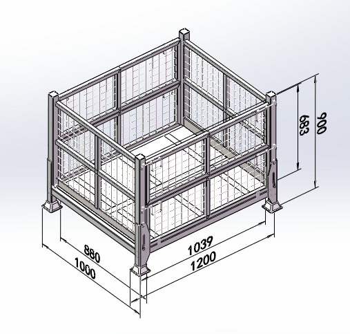 Mybox Safety-Engineered Metal Cage Pallets: Zero Storage Incidents