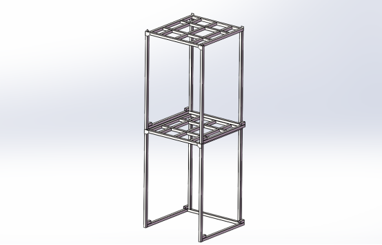 Inverted stacking rack design for cost-effective storage