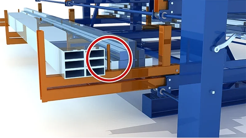 customized roll out cantilever rack