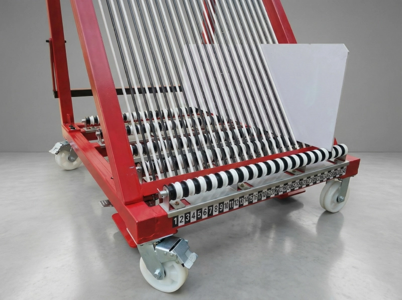 Injection mold rack vs floor storage