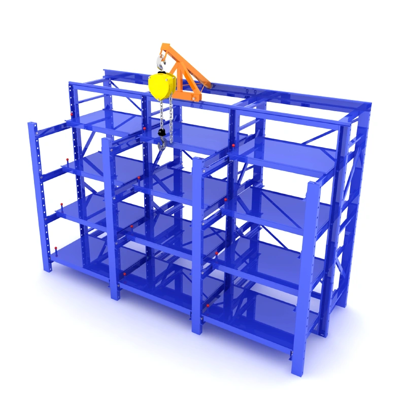 Space saving mould rack