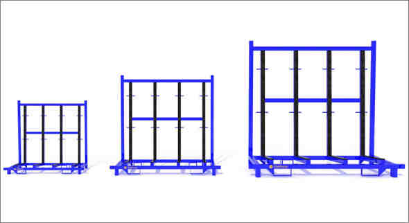 glass transport rack