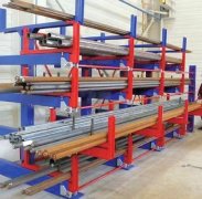 The preferred shelf type for aluminum profiles of cantilever shelves