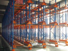 Automated storage shelf leader for shuttle racks (shuttle racks)