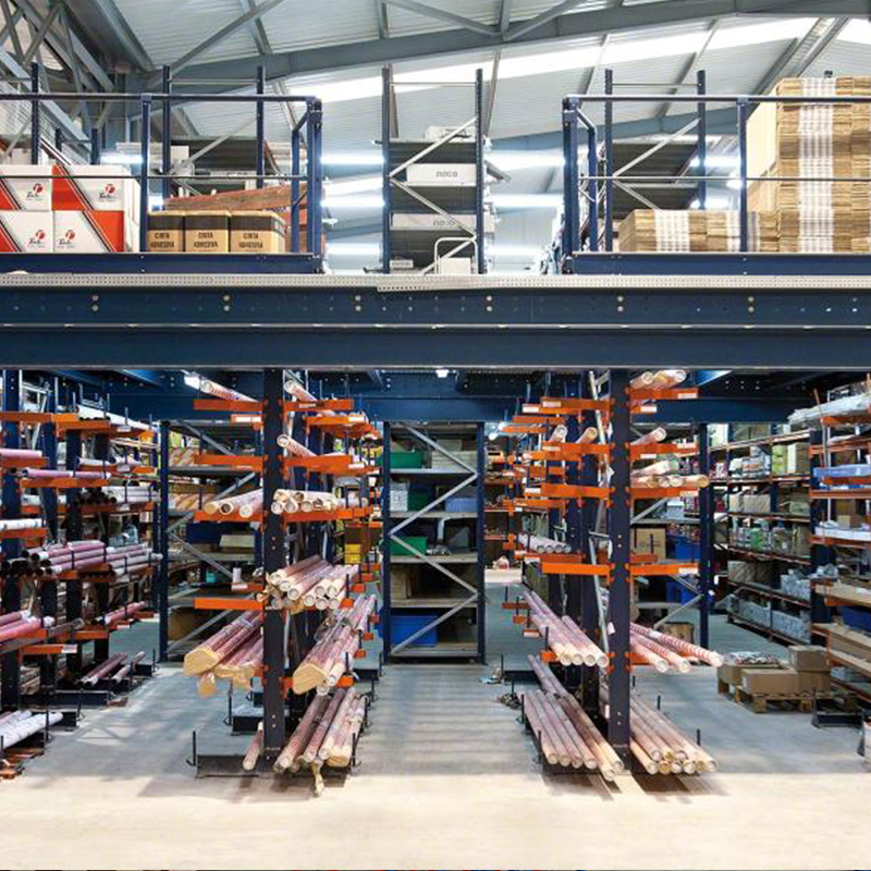 Warehouse Industrial Shelf Heavy Duty Storage Metal Warehouse Garment Rack System For Mezzanine Shelf Shelves