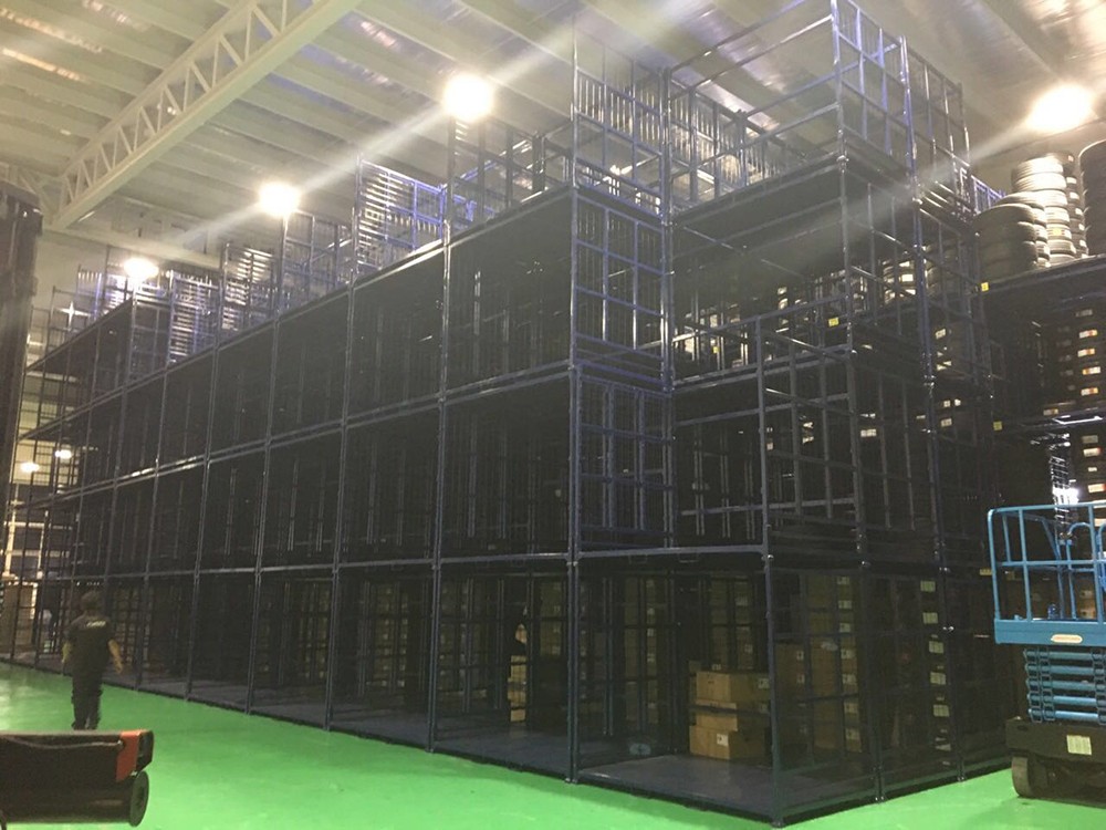 portable stacking pallet racks