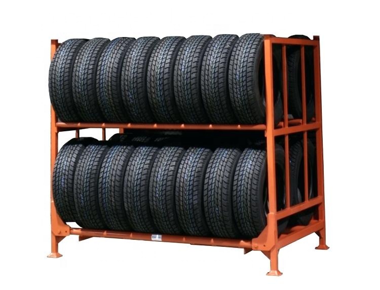 Customized Commercial Folding Heavy Duty Metal Truck Tire Storage Racking System