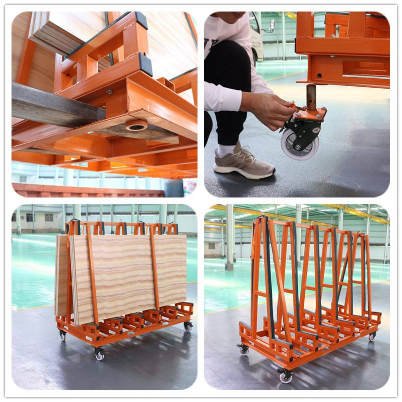 Transport a frame storage display rack for granite marble quartz slab stone