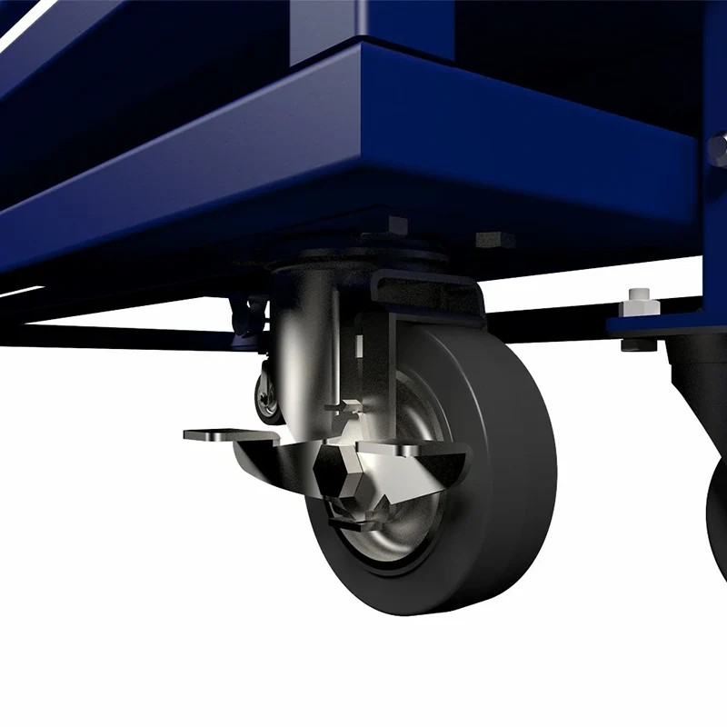 two tier cart on wheels quiet polyurethane caster