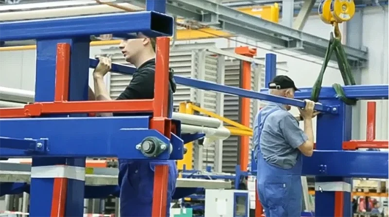 retractable cantilever rack