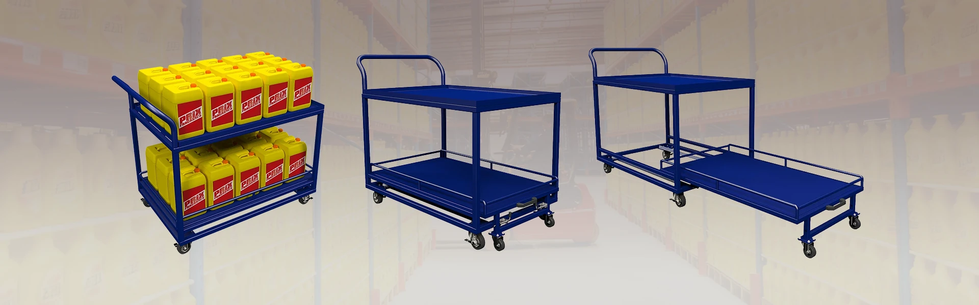 Can a 2 tier tool trolley with independent rail systems handle 300kg per layer?