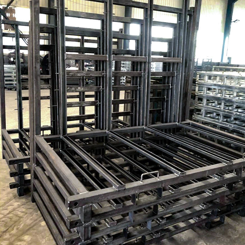 Reusable packaging steel glass racks
