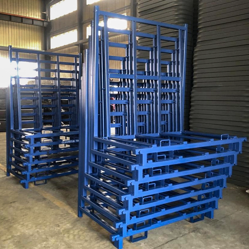 High-volume glass distribution racks