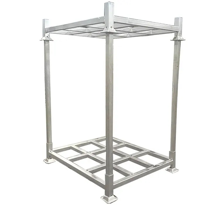 Heavy Duty Industrial galvanized Warehouse Vertical Stackable Metal Steel Storage Post Pallet Racks
