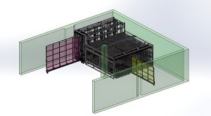 Vertical Sheet Metal Racks for Industrial Panel Storage