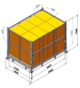 Mybox 3-Layer Stackable Containers: 40% Warehouse Savings