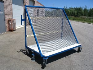How Can Glazing Contractors Accelerate Curtain Wall Installation with Site-Ready Mobile Harp Carts?