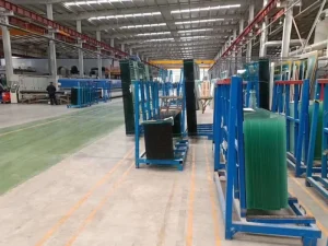 Steel-core rubber lined glass shipping stillages