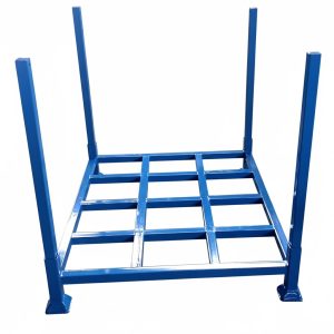 Metal stacking pallets