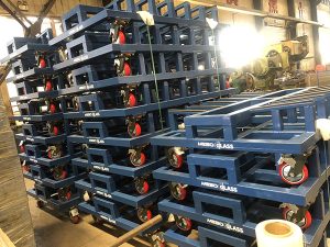 Coated Glass Transport Racks