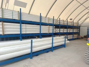 Galvanized stacking racks for building materials